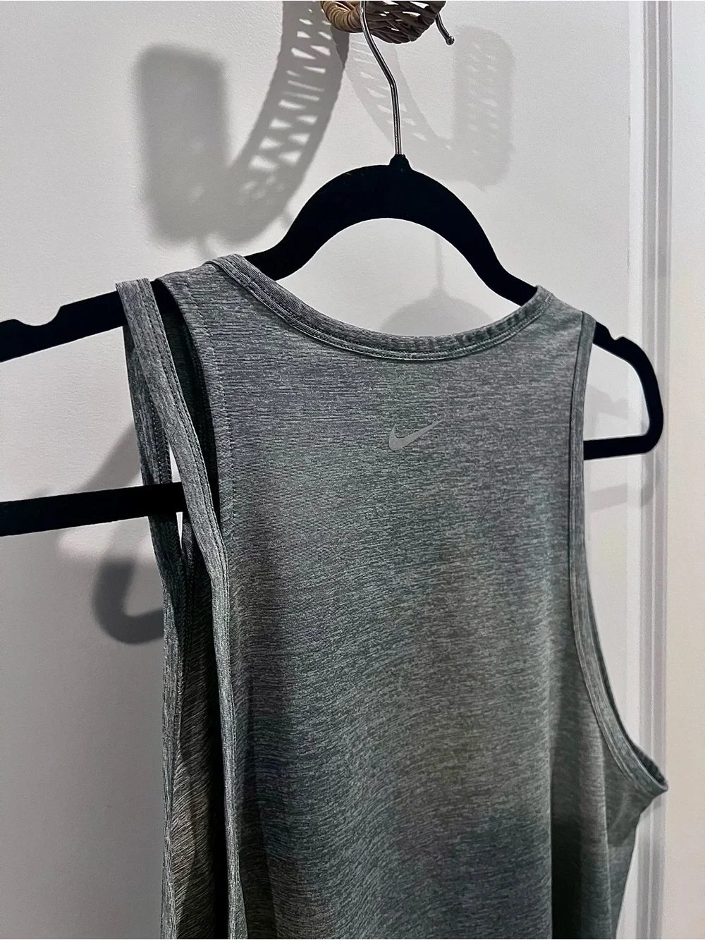 Women's Nike Dri-FIT Heather Grey Training Tank Top,